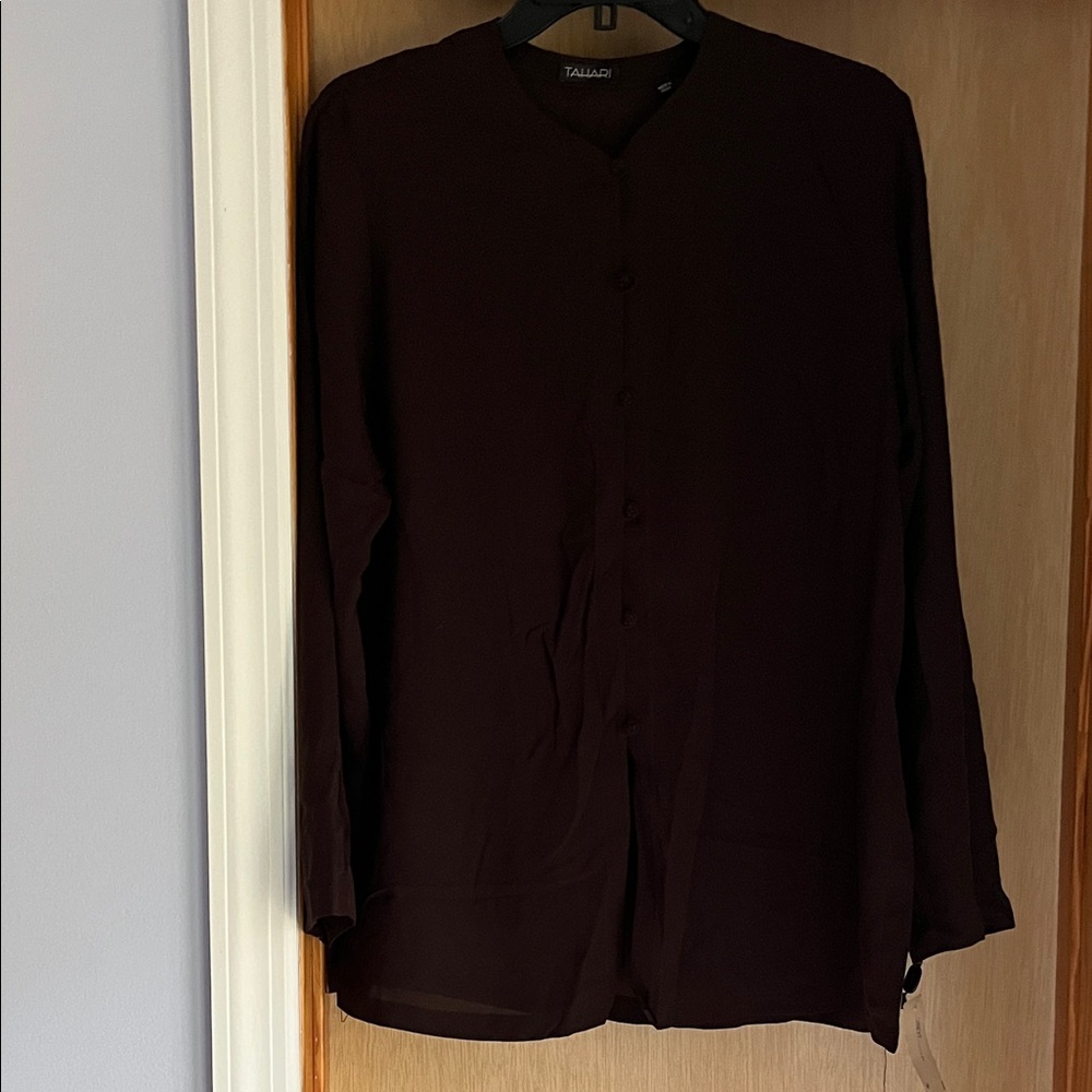 Tahari Women Dark Brown Jacket